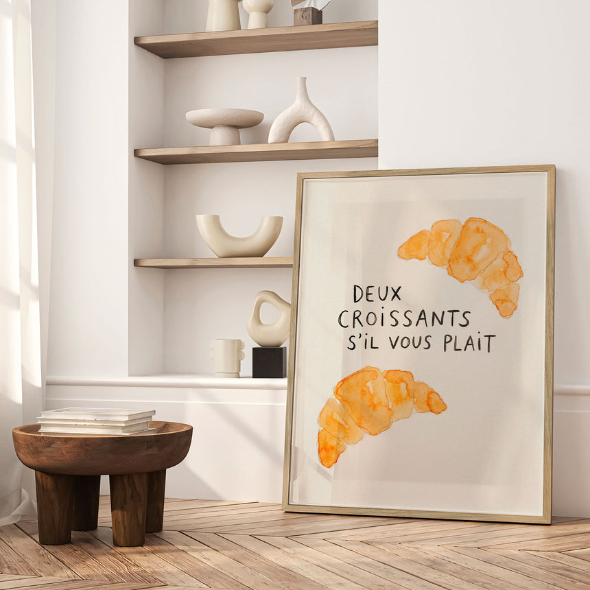 Plakat - Two Croissants Please - Andreas Magnusson