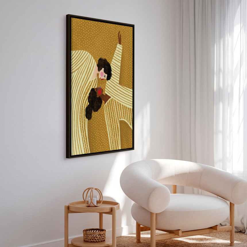 Lærredstryk - Two Line Women - Bea Müller