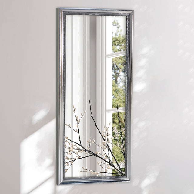 Antik spejl med sølvramme - Udsmykket - Incado