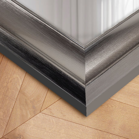 Antik spejl med sølvramme - Metal finish - Incado