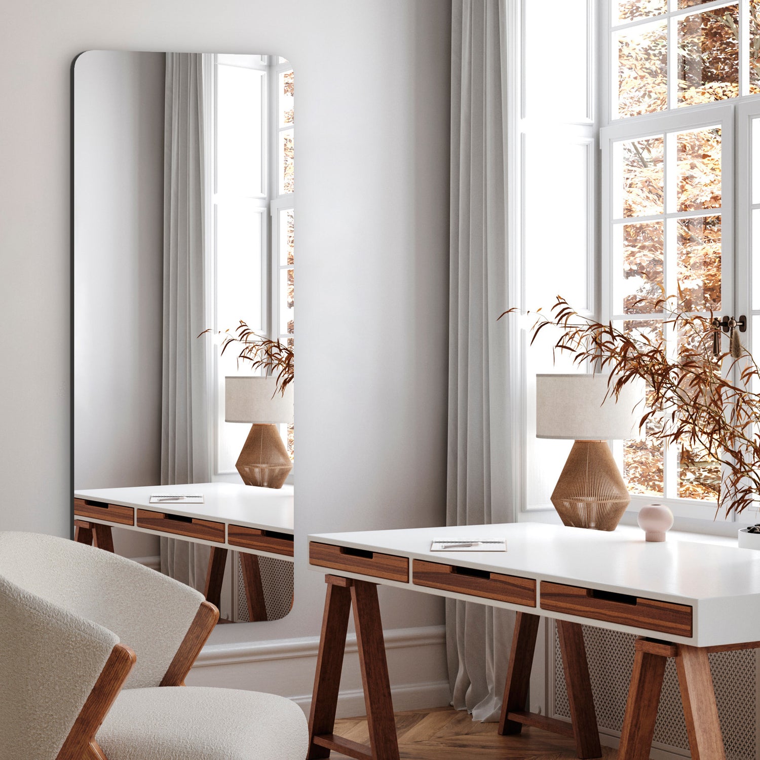 Aflangt spejl - Sleek - Incado