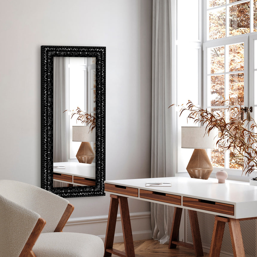 Antik spejl med sort ramme - Incado