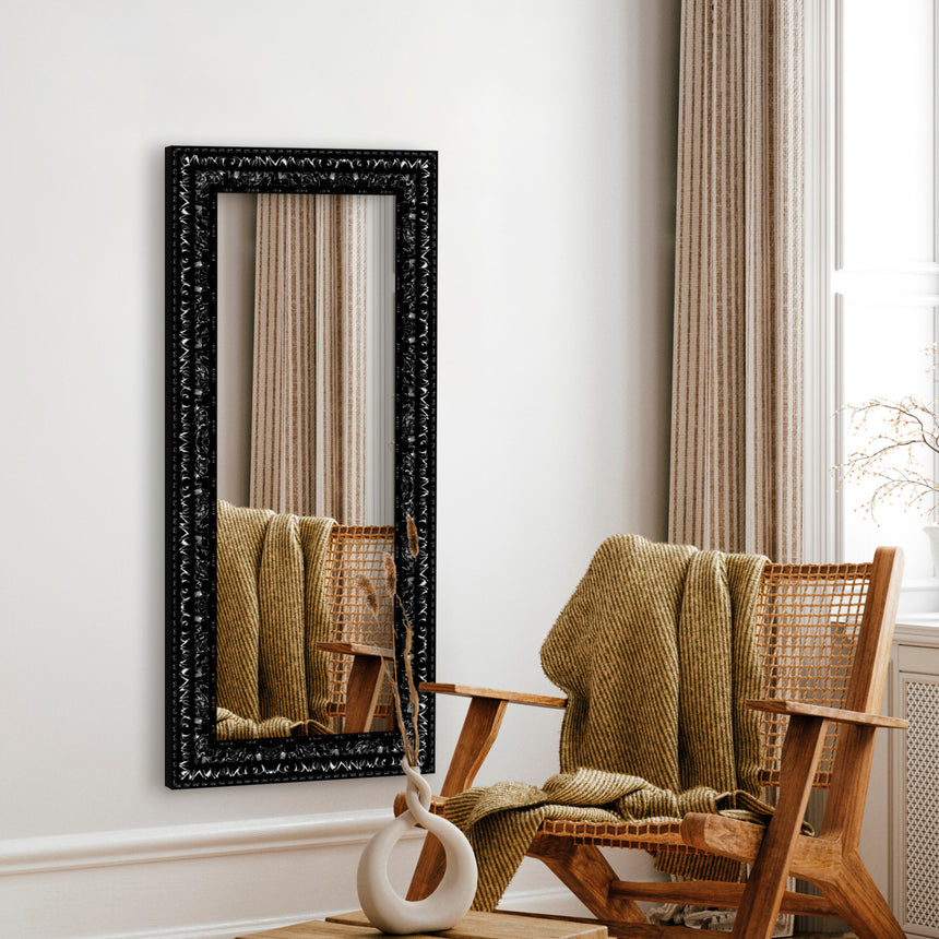 Antik spejl med sort ramme - Incado