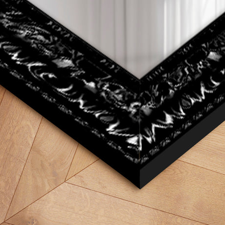 Antik spejl med sort ramme - Incado