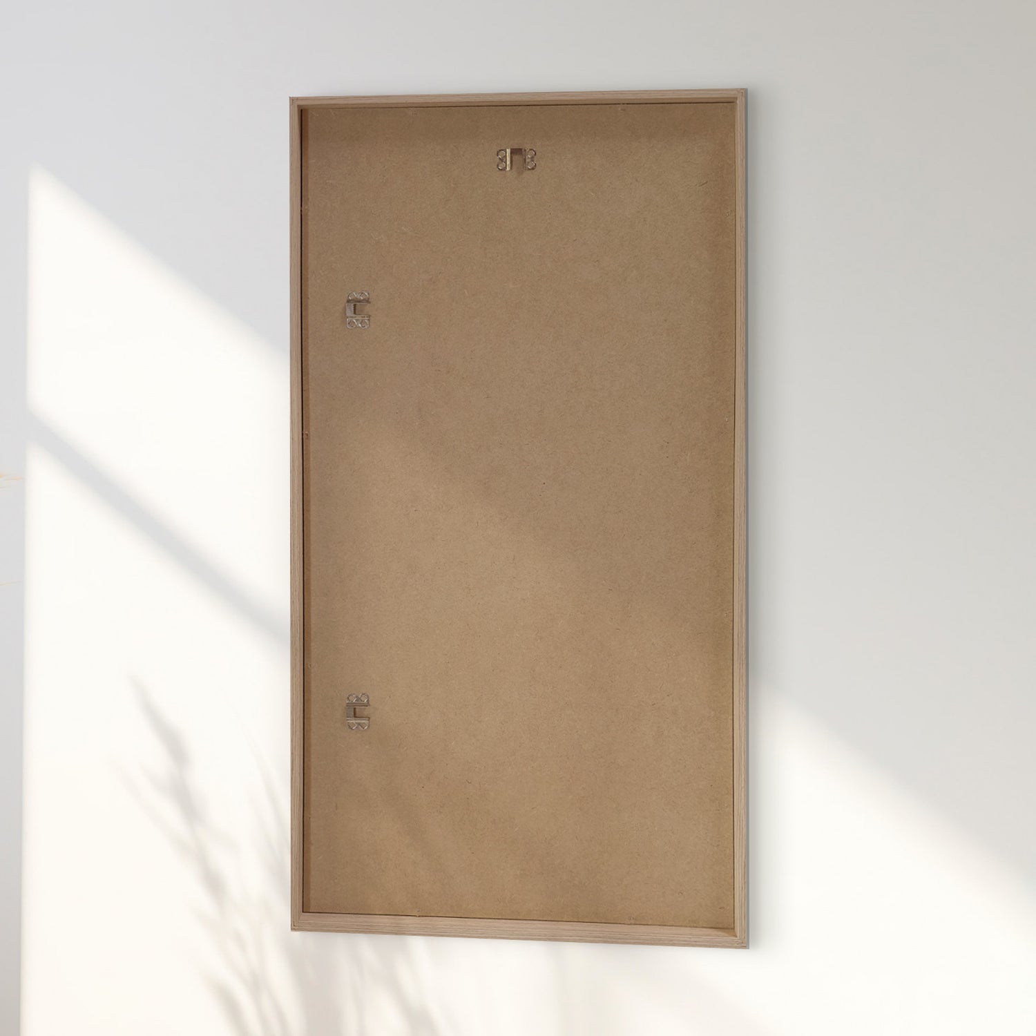 Aflangt spejl med smal træramme - Oak - Incado