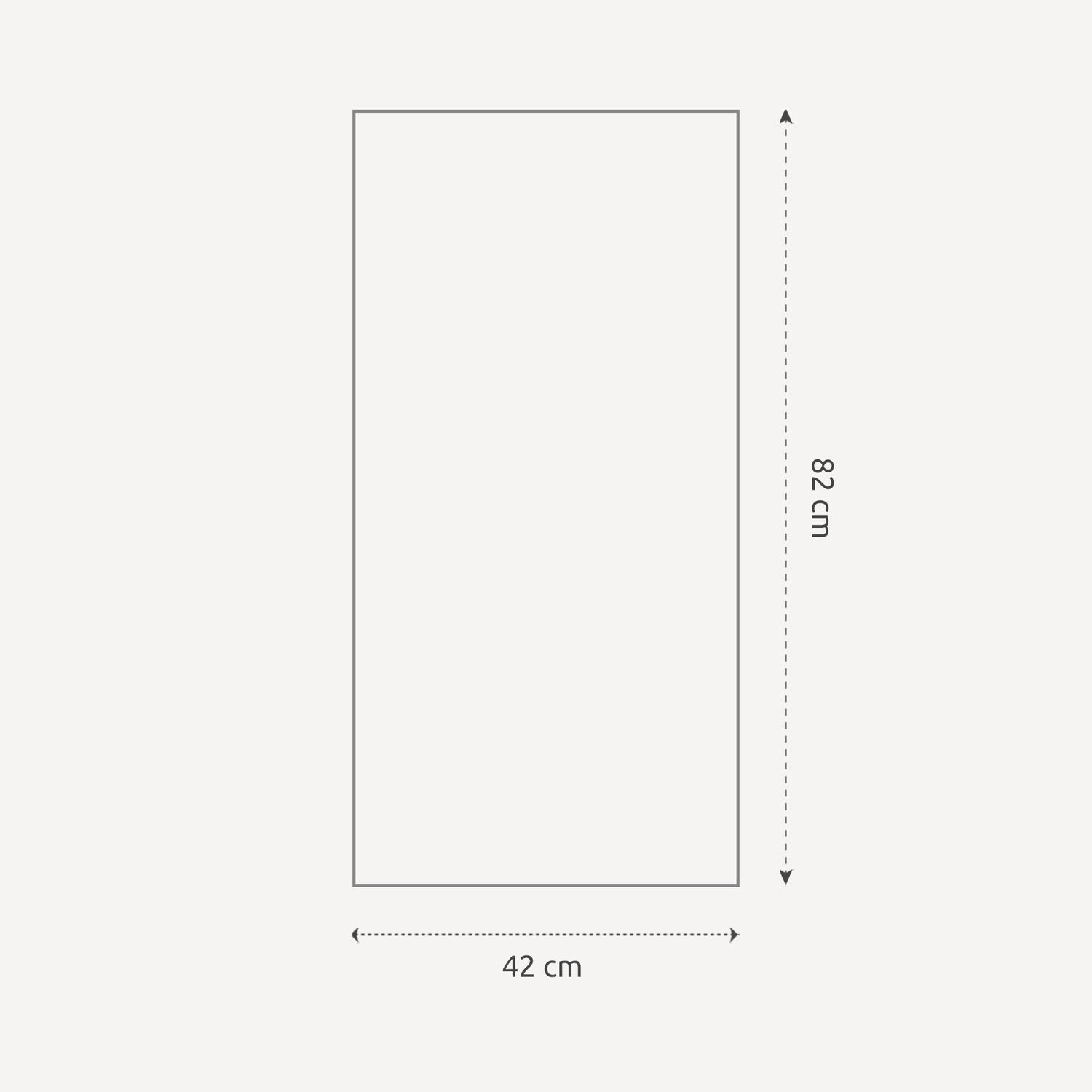 Aflangt spejl med smal træramme - Oak - Incado