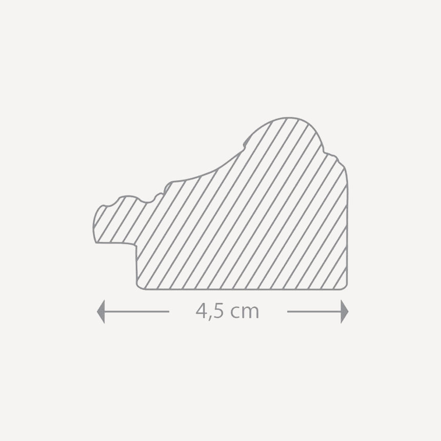 Antik spejl med sølvramme - Udsmykket - Incado