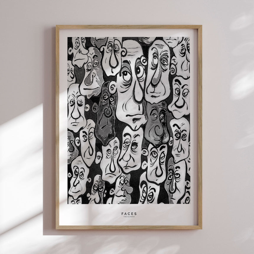 Plakat - Faces III - Tine Olander - Incado