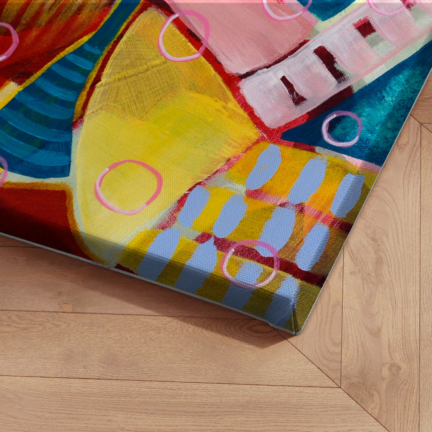 Lærredstryk - Man blowing soap - Susse Volander