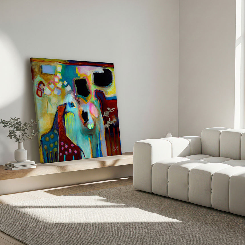 Lærredstryk - Animal Abstracts III - Susse Volander