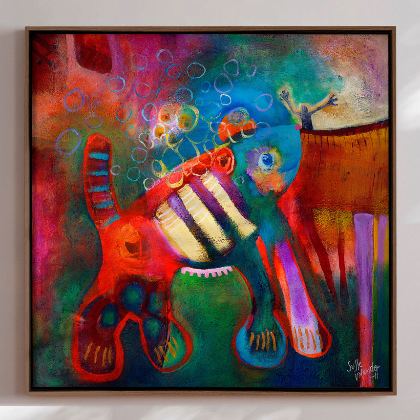 Lærredstryk - Overgrown Pet - Susse Volander