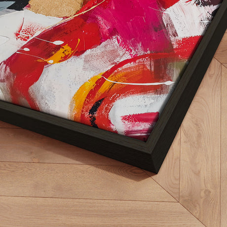 Håndlavet maleri med ramme - Red Emotions - Mixed media - Incado