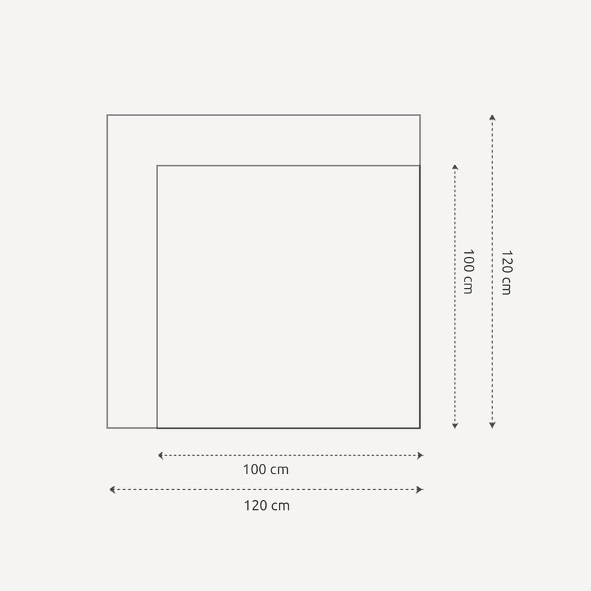 Danmarkskort i sort ramme - White - Plakat - Incado