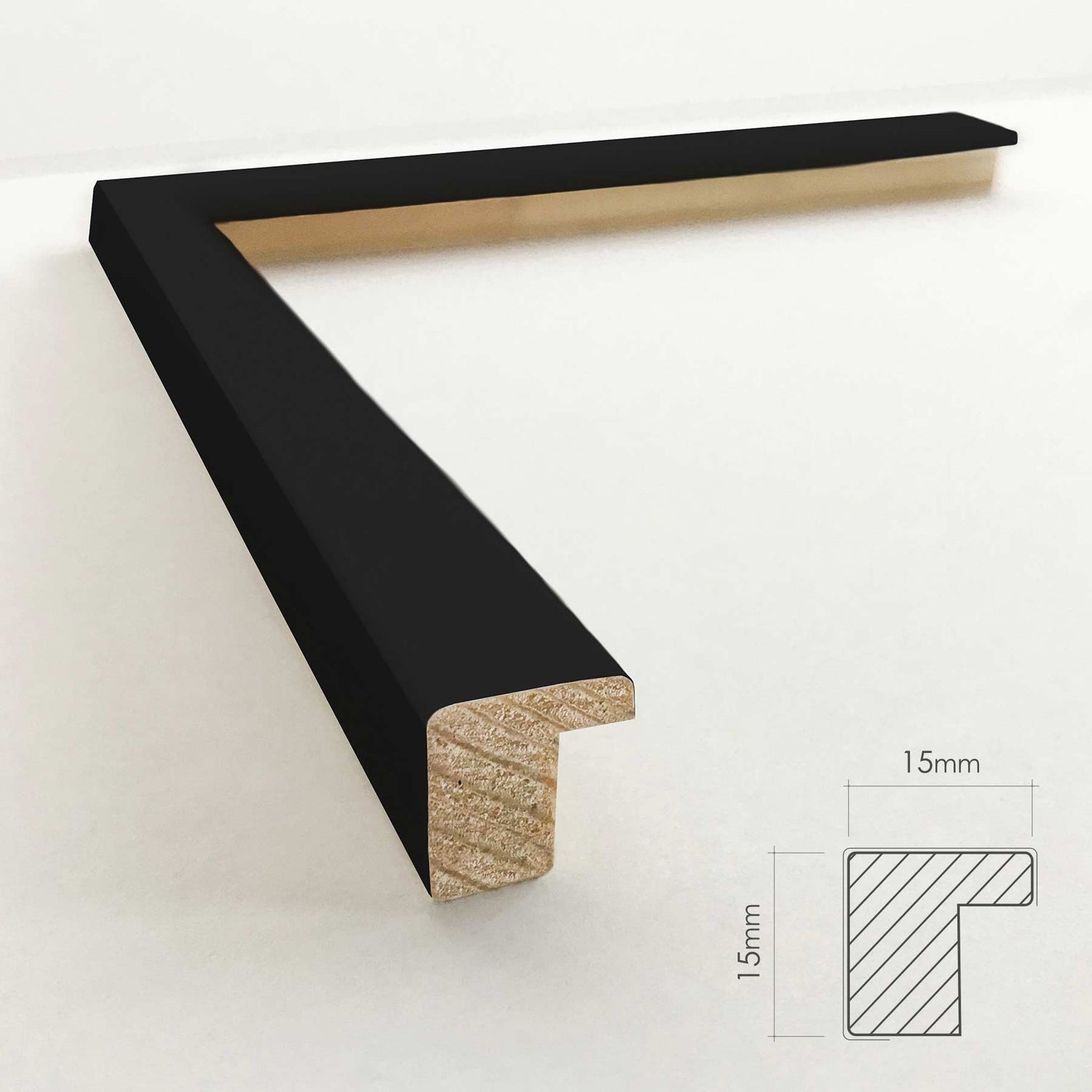 Luksus plakat med sort ramme - Blue And Black II - Artist Paper - Incado