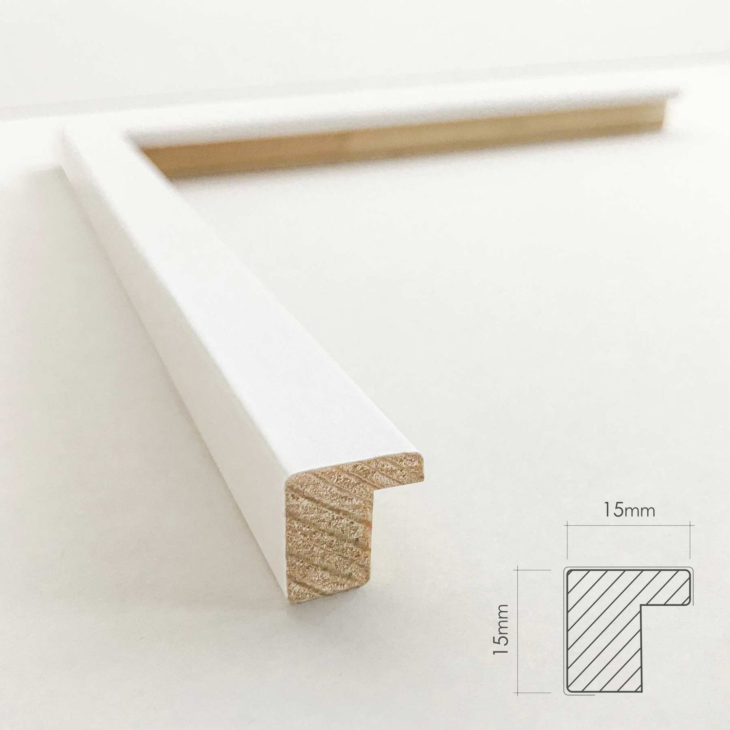 Luksus plakat med hvid ramme - Elementary Pastel - Peach - Artist Paper - Incado