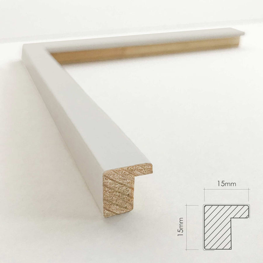 Luksus plakat med grå ramme - Elementary I - Artist Paper - Incado