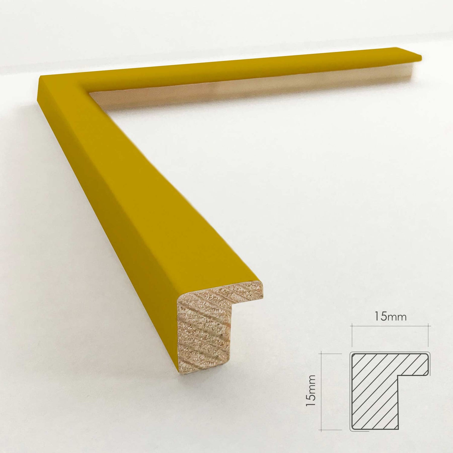 Luksus plakat med gul ramme - Yellow Horizon - Artist Paper - Incado