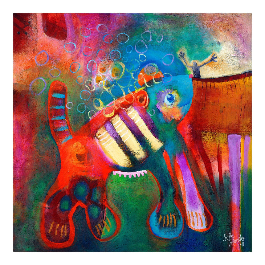 Lærredstryk - Overgrown Pet - Susse Volander - Incado