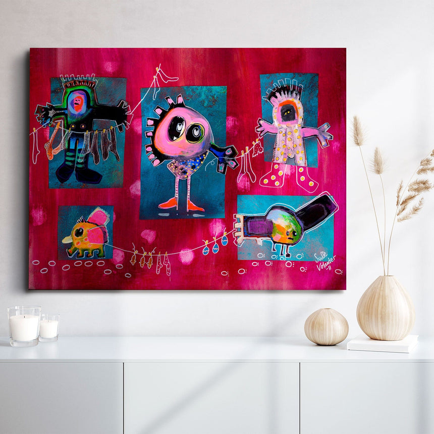 Lærredstryk - Portrait of Martians - Susse Volander - Incado