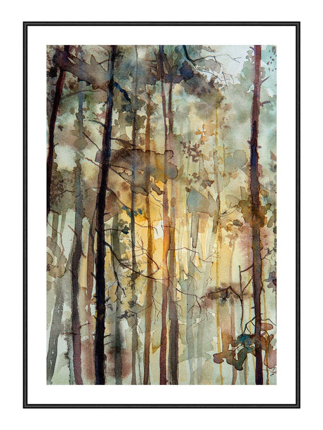 Plakat - Watercolor Forest I - Incado