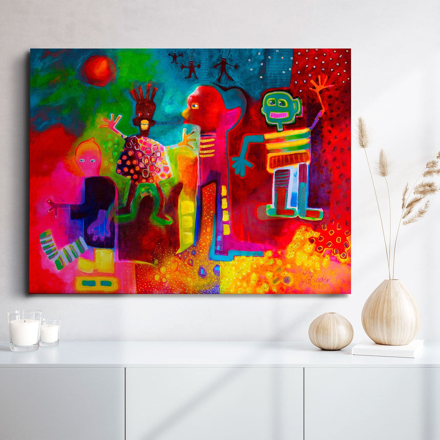 Lærredstryk - De Legende Unge - Susse Volander - Incado