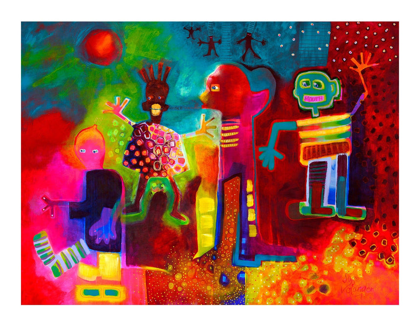 Lærredstryk - De Legende Unge - Susse Volander - Incado