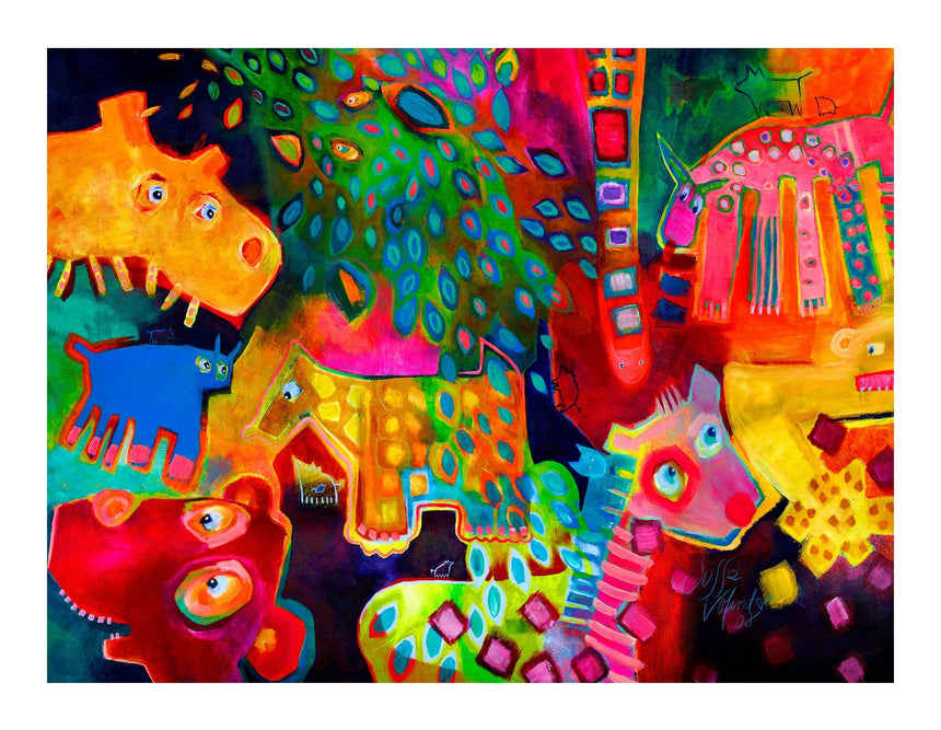 Lærredstryk - Hvad Gemmer Sig I Billetten - Susse Volander - Incado