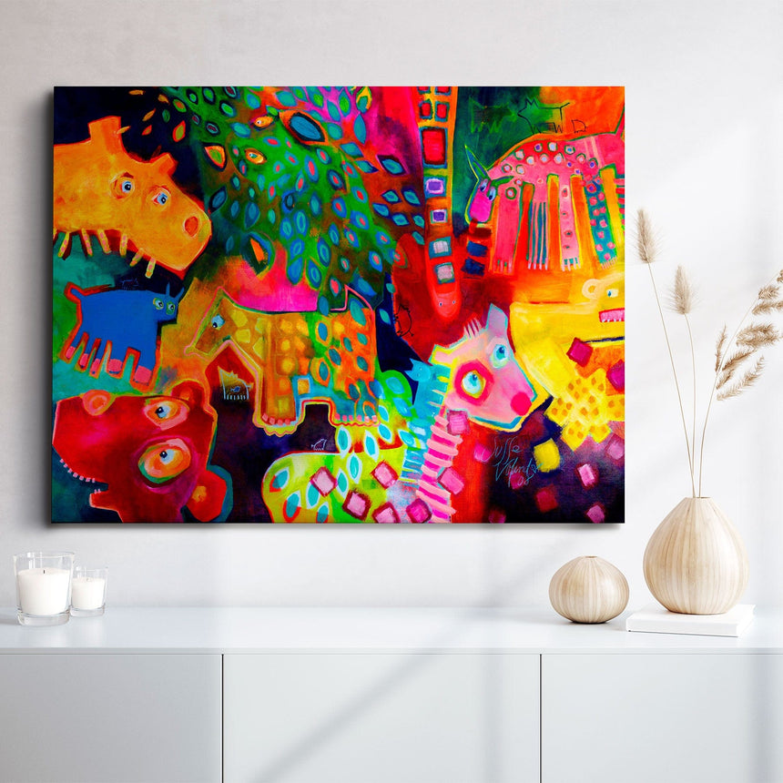 Lærredstryk - Hvad Gemmer Sig I Billetten - Susse Volander - Incado