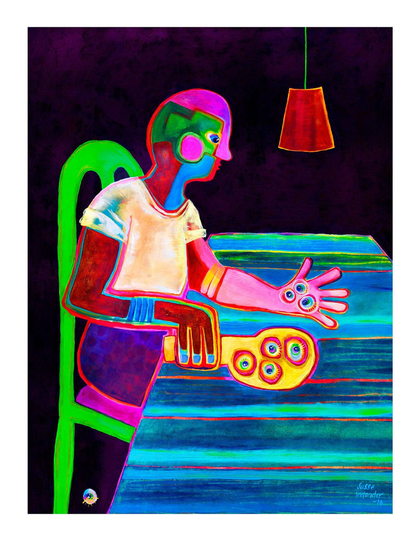 Lærredstryk - Now Where Is - Susse Volander - Incado