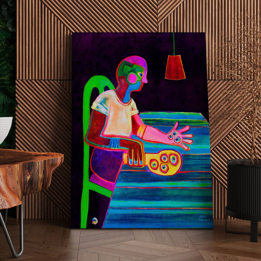 Lærredstryk - Now Where Is - Susse Volander - Incado