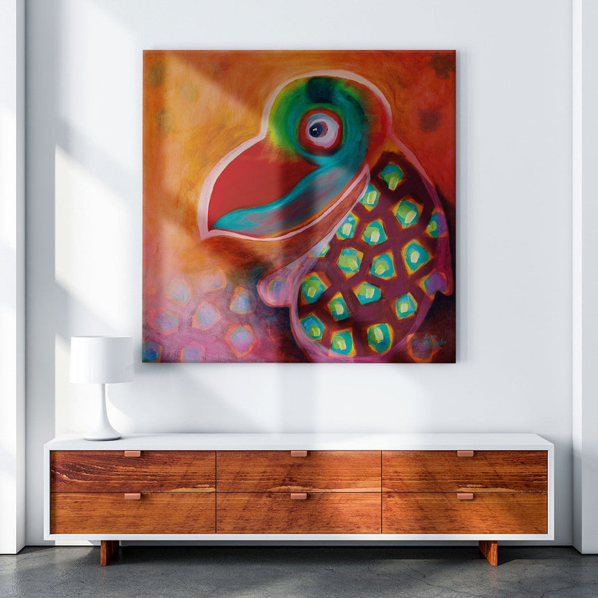 Lærredstryk - The Wise Parrot - Susse Volander - Incado