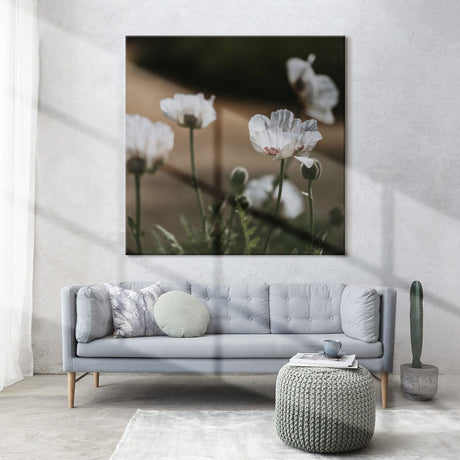 Lærredstryk - White Poppy II - Incado