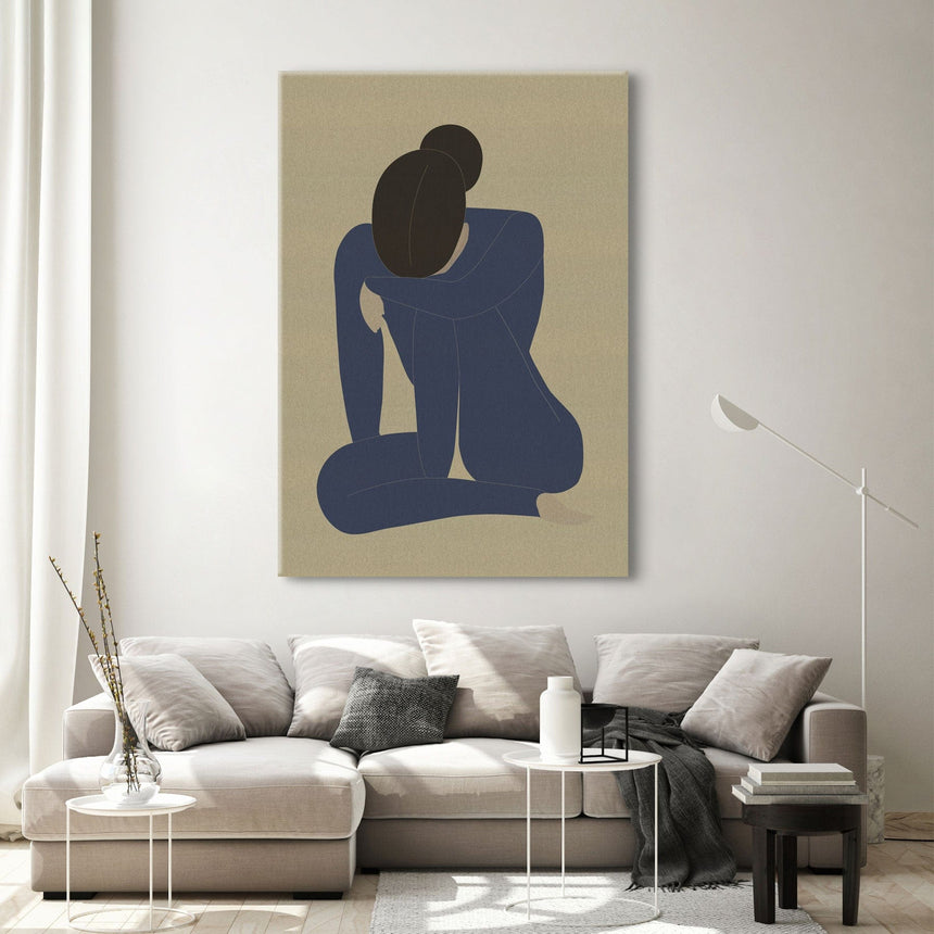 Hør lærredstryk - Sadness - Incado