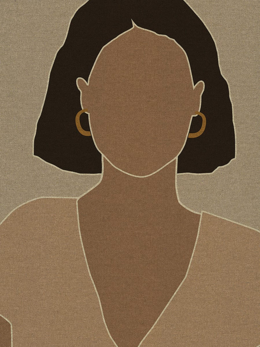 Hør lærredstryk - Anna - Incado