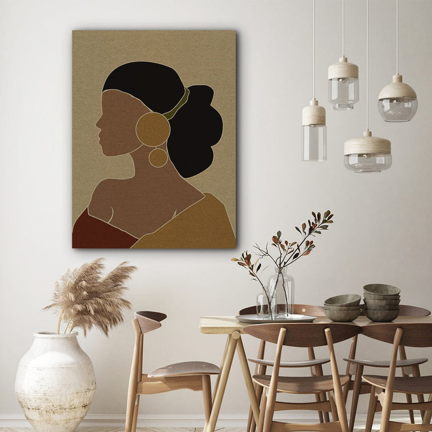 Hør lærredstryk - Yasmina - Incado