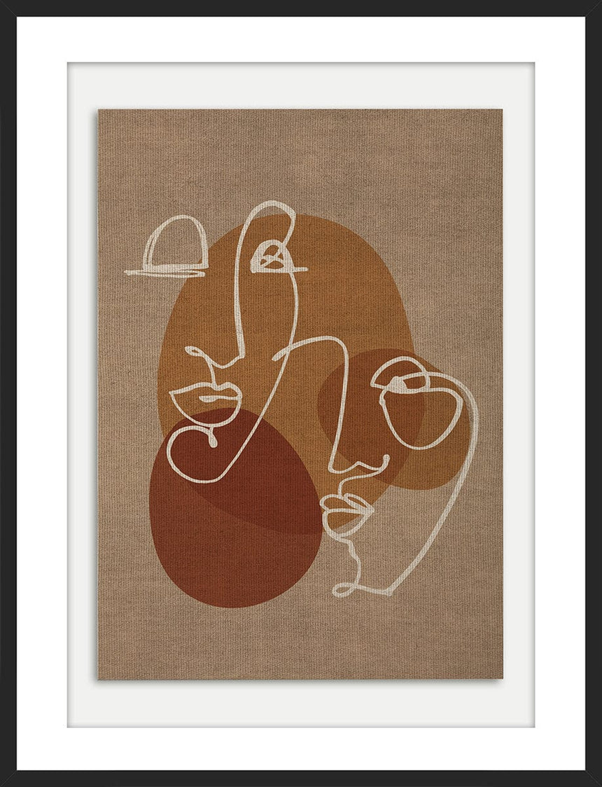 Hør indramning - Retro Smile - Incado