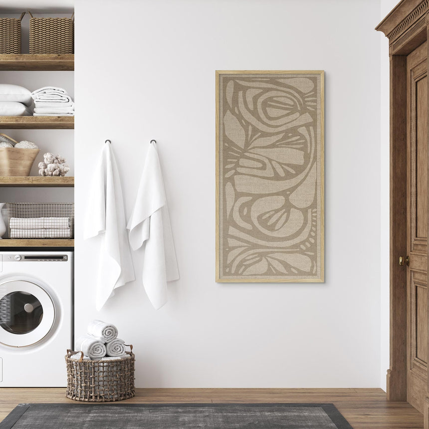 Hør lærredstryk - Abstract Decoration - Incado