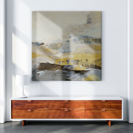 Lærredstryk - Yellow Abstract - Incado