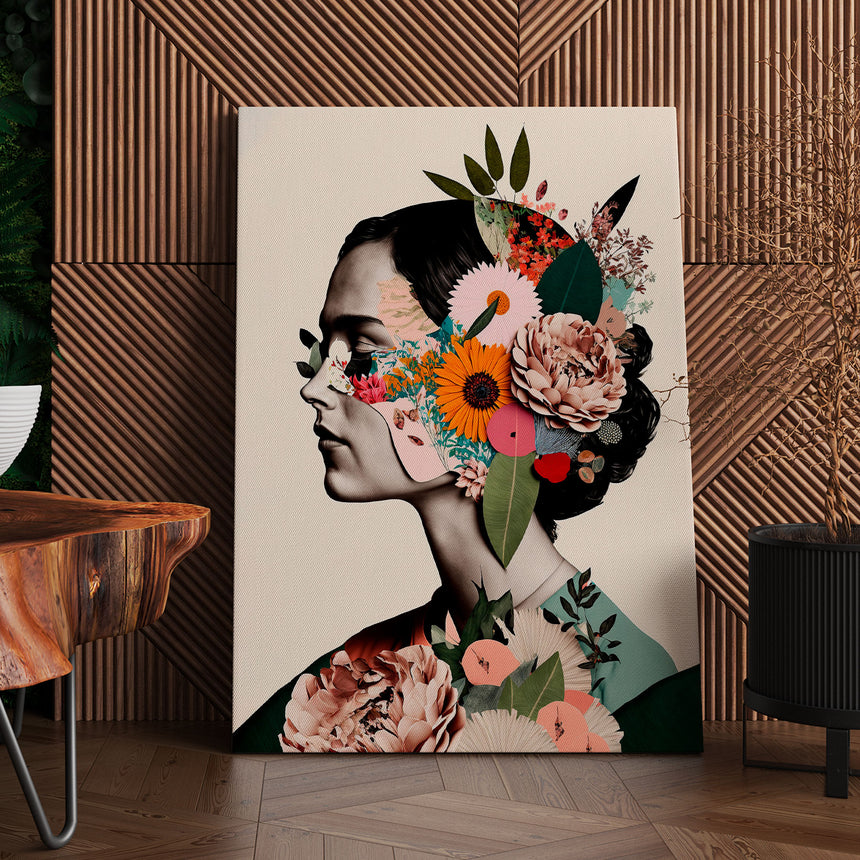 Lærredstryk - Female Flower - Incado