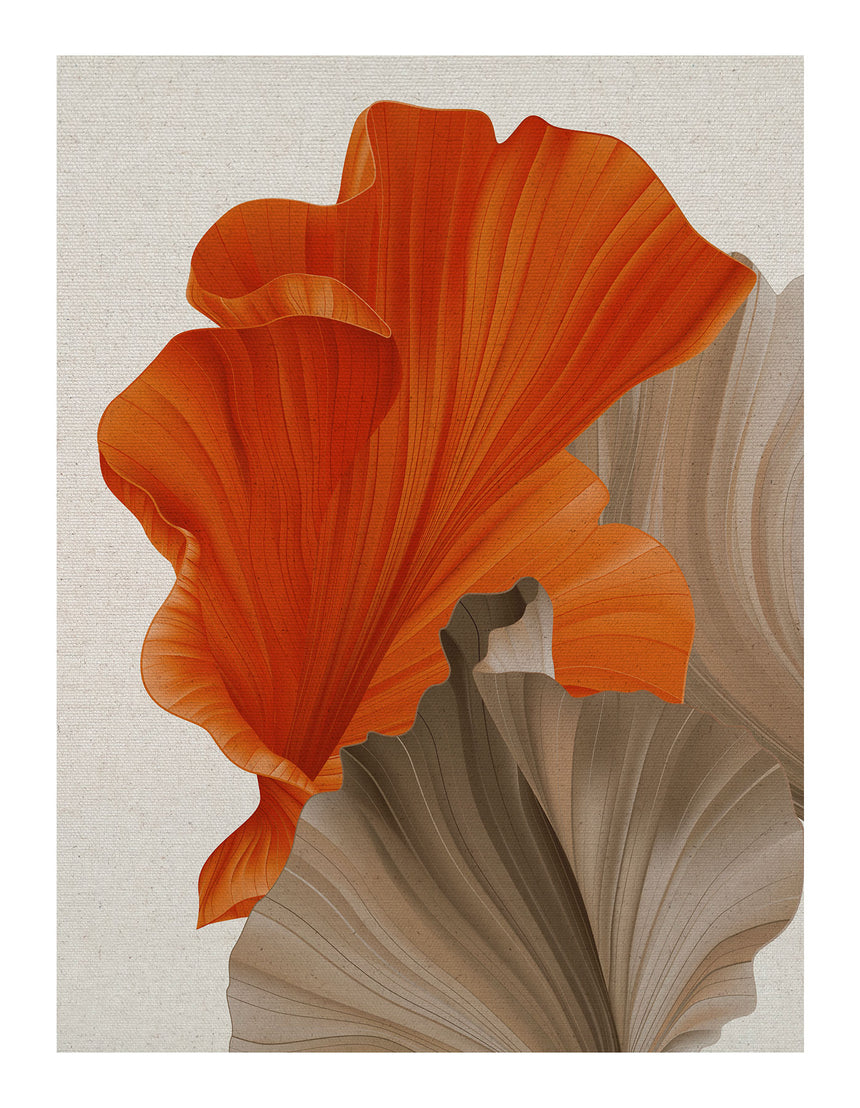 Hør lærredstryk - Floating Shapes II - Incado