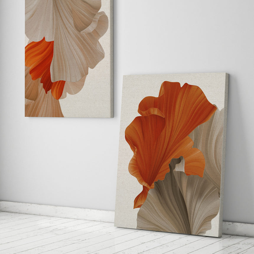 Hør lærredstryk - Floating Shapes II - Incado