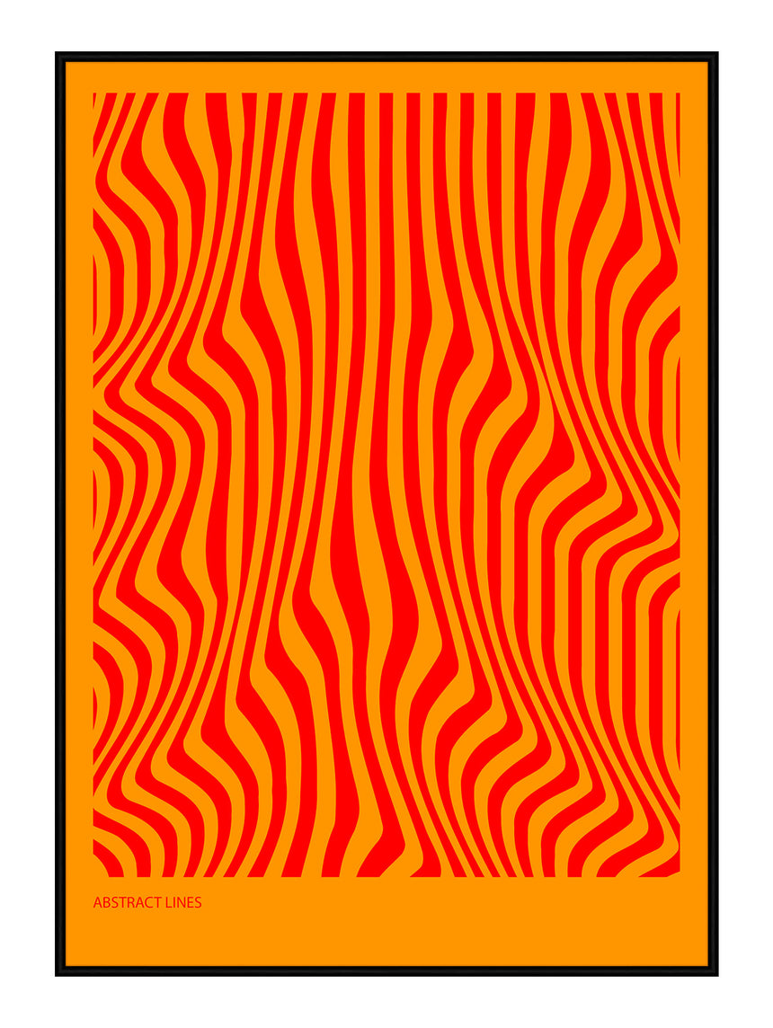 Plakat - Abstract Lines - Incado