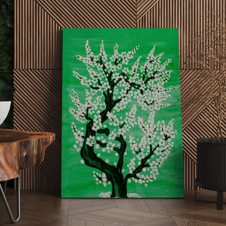Hør lærredstryk - Blossom Tree - Incado