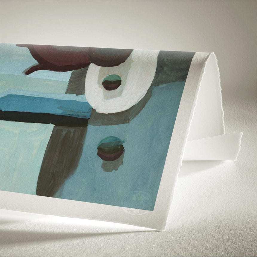 Luksus plakat med blå ramme - Table - Artist Paper - Incado