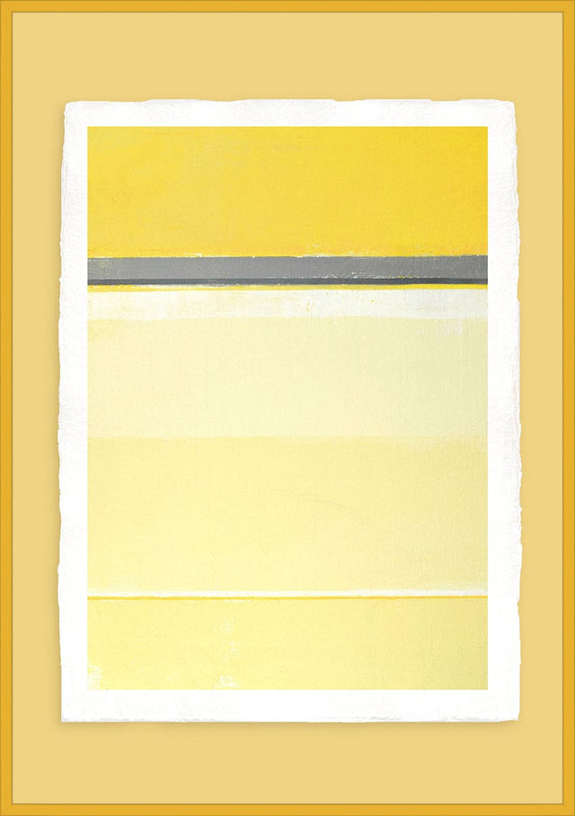 Luksus plakat med gul ramme - Yellow Horizon - Artist Paper - Incado