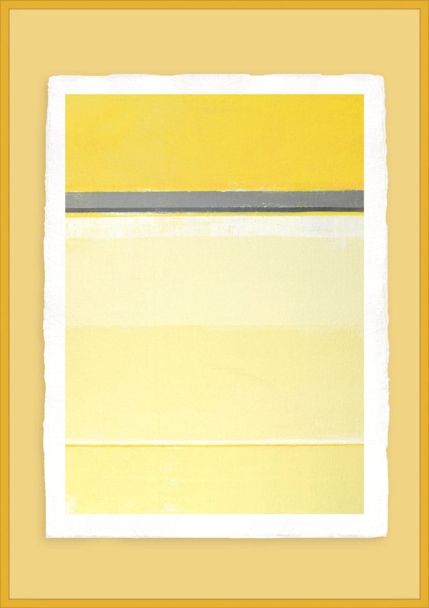 Luksus plakat med gul ramme - Yellow Horizon - Artist Paper - Incado