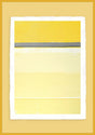 Luksus plakat med gul ramme - Yellow Horizon - Artist Paper - Incado