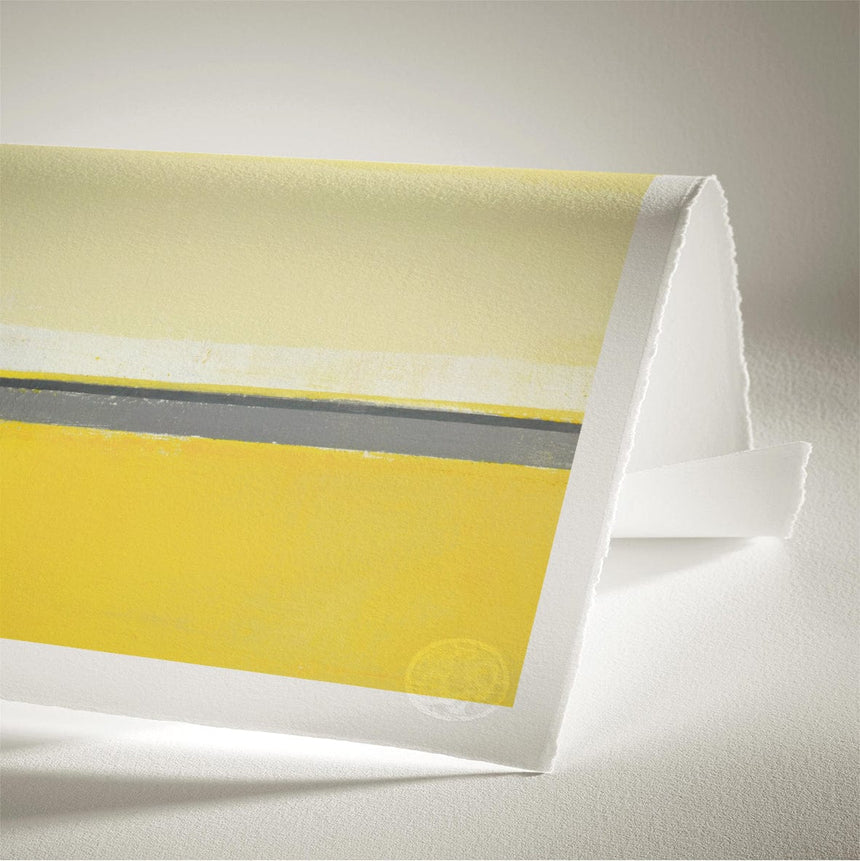 Luksus plakat med gul ramme - Yellow Horizon - Artist Paper - Incado