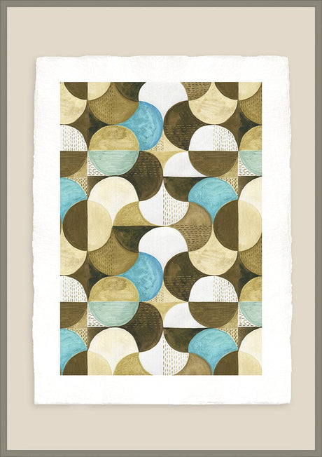 Luksus plakat med grøn ramme - Narrative I - Artist Paper - Incado