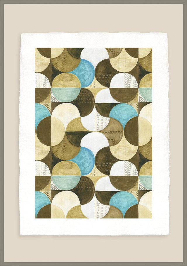 Luksus plakat med grøn ramme - Narrative I - Artist Paper - Incado